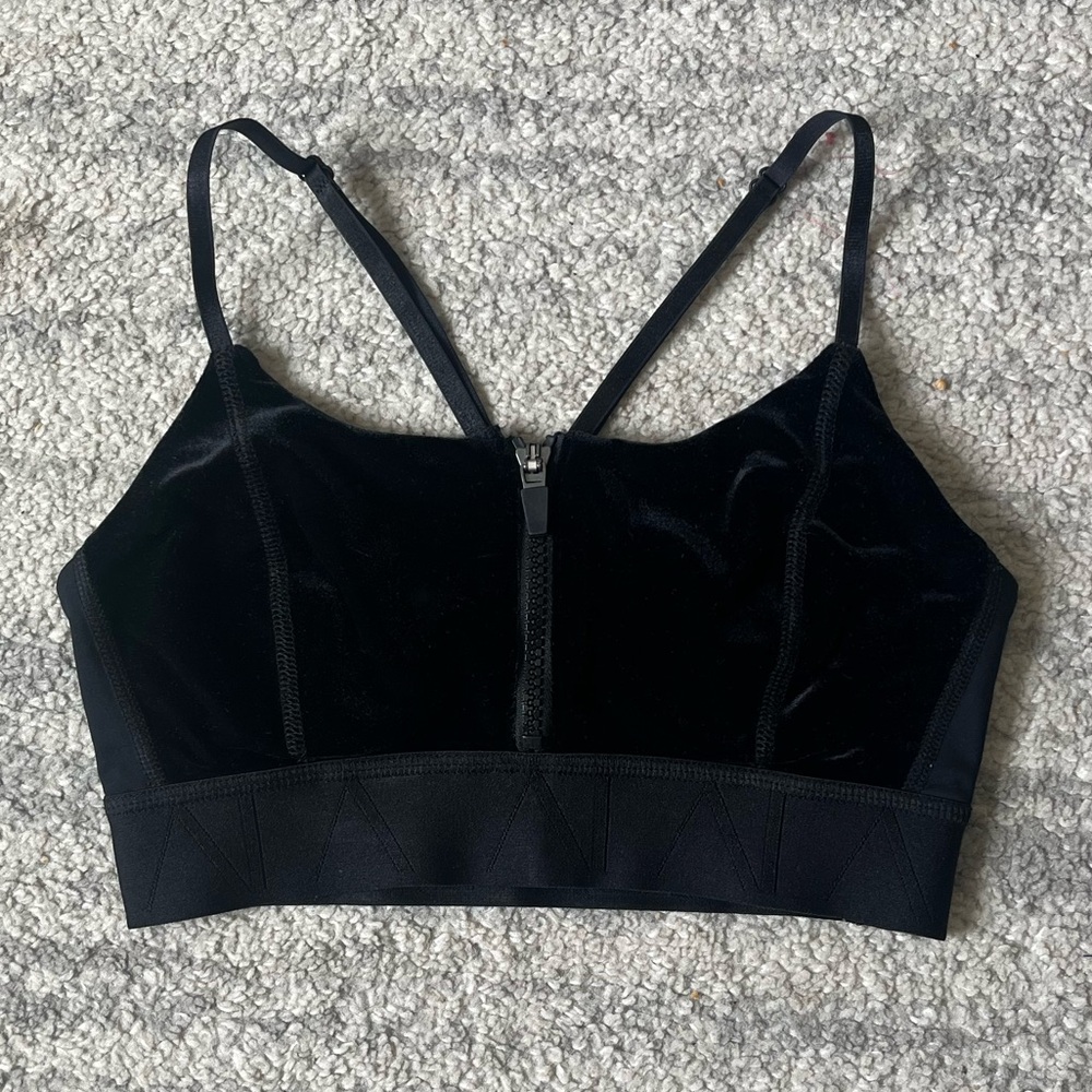 Alala Black Velvet Bra and Leggings